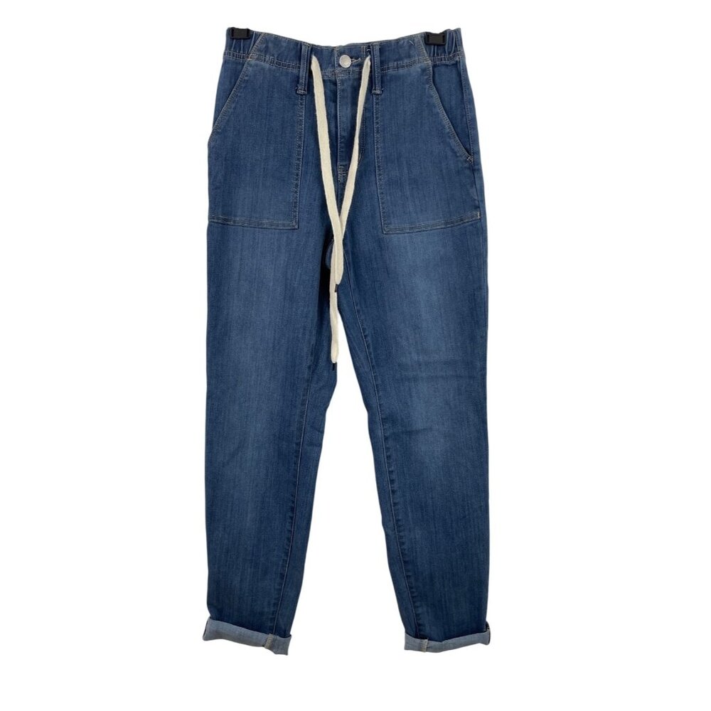 Judy Blue Jeans Womens 1/25 Blue High Waisted Rise Pull On Jogger Elastic Waist - Picture 2 of 10